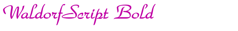 WaldorfScript Bold